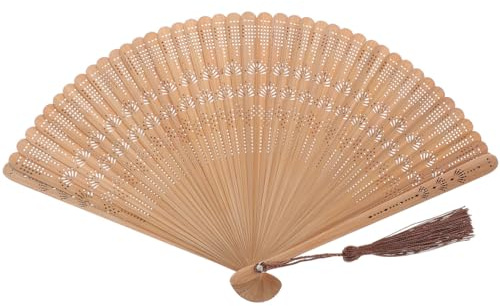 Healifty Bambus Faltfächer Aus Stoff Kompakt Und Tragbar Eleganter Handfächer Im Vintage Stil Für Hochzeit Party Und Sommer Outdoor