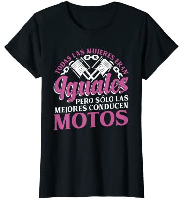 Mujer Motero Regalo Motociclista Biker Girl Mujeres Van En Moto Camiseta