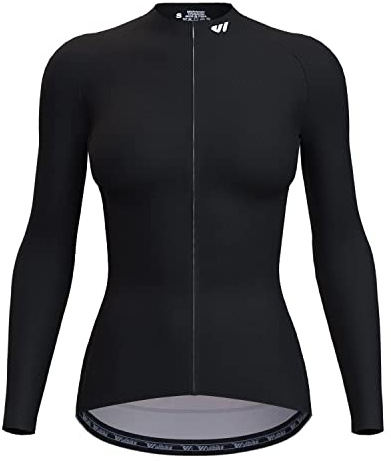 Wulibike Bicycle Shirts Women Bike Shirts for Women Long Sleeve Specialized Womens Cycling Jersey Black