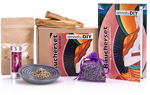 DIY Räucherset von amnatu - spirituelles Geschenk mit Kräuter und Räucherstäbchen # Räucherset Hausreinigung # Räucherstäbchen Set