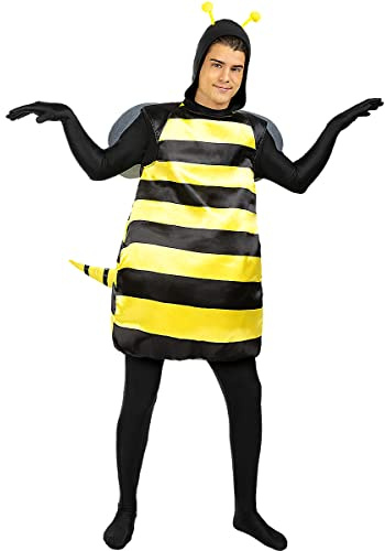 Funidelia | Disfraz de abeja para hombre y mujer Animales, Insectos, Bicho, Abeja - Disfraz para adultos y divertidos accesorios para Fiestas, Carnaval y Halloween - Talla Única - Amarillo
