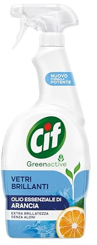 Cif Greenactive Vetri Brillanti – Bergamot Essential Oil – 650 ml