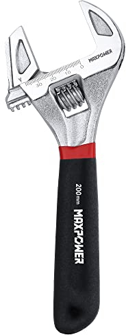 MaxPower 200mm Chiave a Rullino Multifunzione Chiave Giratubi Chiave Regolabile 40mm Massima Apertura Chiave Inglese Universale