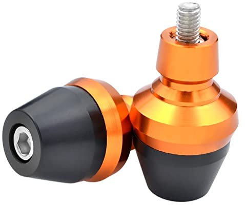 SSUBBY 1 Paar Universal Motorrad Motocicleta Vorderradgabel Sturzpads Schraube Bolzen Sturzschutz Motocross (Color : Orange)