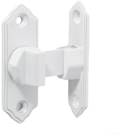 Loquet de serrure de porte à angle droit en acier inoxydable à 90 degrés pour porte coulissante (blanc), 10DAQ9A29EV7R25M9IGZXM0TOIM (blanc)