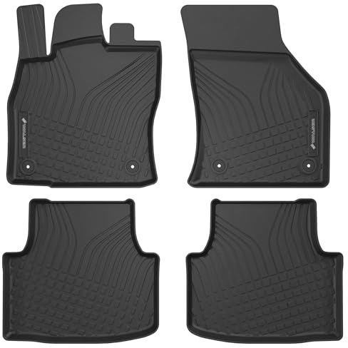 Walser Premium Fussmatten Auto für Cupra Formentor (KM7) 07/2020-Heute, Seat Leon (KL1) 11/2019-Heute, 100% passgenaue Gummimatten Auto - Made in EU, robuste Fußmatten Auto, Auto Fußmatten
