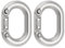 LT Easiyl 2 Piezas 6mm Acero Inoxidable 316 Eslabones Cadena Conexión Divididos Conector Eslabón Cadena Resistente para Conexión Cadena 22x12mm Plata