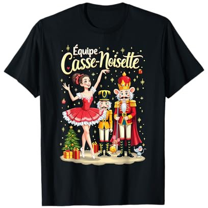 Équipe Ballet Casse Noisette Noël Femmes Enfants Filles T-Shirt