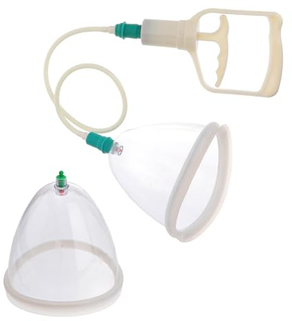 HOMOCONO Vacuum Cupping Massage Tool Abs Material, 2pcs Suction Cups for Body and Trigger Point Therapy, and Convenient to Operate, for Neck Pain Relief and Acupoint Massage