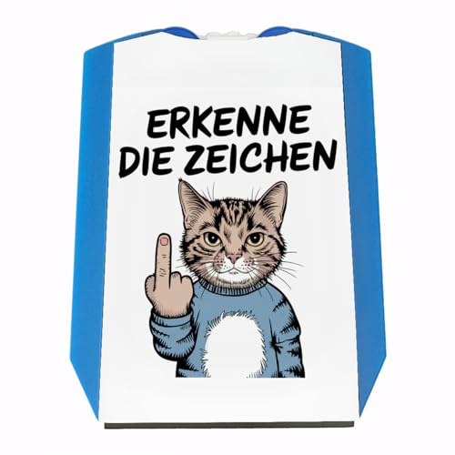 speecheese Katze mit Mittelfinger Zeichen Parkscheibe Lustige Eiskratzer-Kombination für Katzenliebhaber und Spaßvögel