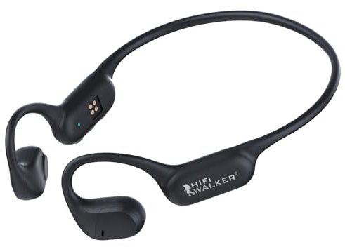 HIFI WALKER Écouteurs Sport Conduction Aérienne, Bluetooth 5.4, MP3 32Go, IPX5 Résistants à la Sueur, 26g Légers pour la Course et Le Cyclisme, Alternative à la Conduction Osseuse