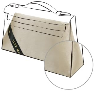 JLYZ Moon Taschenkissen für Kelly Pochette/Mini/20/25/28/32/35, Samt Bag Shaper mit Hervorragender Rückstellkraft, Bag Shaper Kissen (Kelly Pochette)