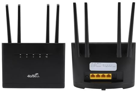 4G LTE Router, Access Point Router Wi -Fi Stable 300 Mbps Plug and Play 4 High Gain Antennas with SIM Card Slot for Asia for Asia the Home (GB Plug)