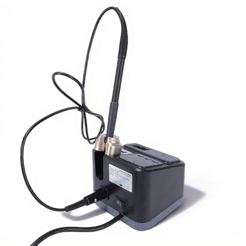 Sxhlseller Kit de Station de Soudage Numérique 65 W, Affichage LED de la Température, Réglable de 100 à 480 °C, Contrôle PID, Mise en Veille Automatique, Outil de Réparation électronique de (Prise UE)