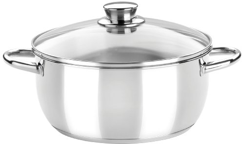 Monix Optima - Cacerola Optima 22 cm con tapa de cristal