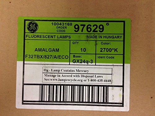 20 Pcs Ge 97629 F32TBX/827/A/Eco 32W 4 Pin GX24q-3 Base 2700K