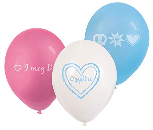 Amscan 9903349 Lot de 6 ballons gonflables à l'hélium pour fête de la bière 22,8 cm