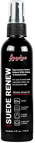 Angelus Suede Renew – 4 oz Pump Spray Restorer for Suede & Nubuck – Revives Nap & Color