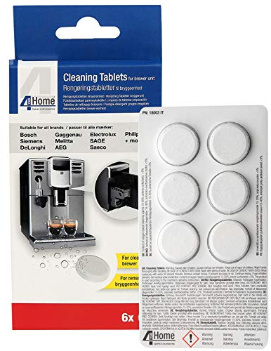 Qualtex 6 Cleaning Tablets for Bosch Neff Siemens Coffee Brewer Systems