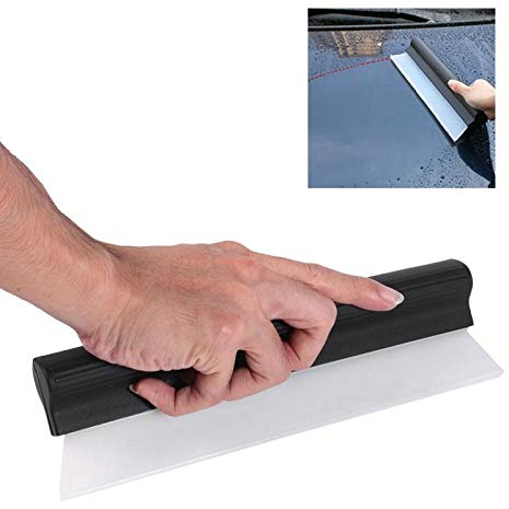 Tergivetro per finestre, Lama per acqua in silicone Pulisci per asciugare Finestra Antiscivolo Lama per acqua antigraffio Tergivetro per autoveicoli Tergicristallo per auto o uso domestico