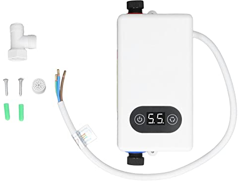 Calentador de Agua Eléctrico Instantáneo Calentador de Agua Eléctrico sin Tanque Eléctrico Doméstico Conversión de Frecuencia Temperatura Constante Máquina de Calentamiento de Agua con Función de