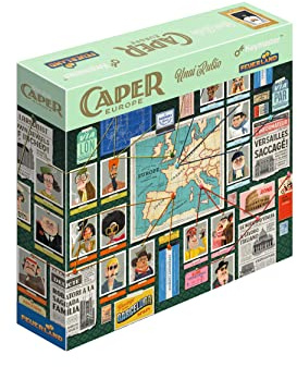 Feuerland Spiele Caper Europe, 216 mm x 216 mm x 70 mm, Neutral/Klassisch (Schwarz, Weiß, Grau)