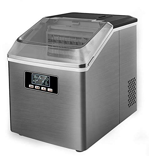 Macchina per la Produzione di Ghiaccio controsoffitto, Macchina per cubetti di Ghiaccio Portatile, Produce 25 kg di Ghiaccio in 24 Ore, cubetti di Ghiaccio Pronti in 12 Minuti, Macchina per la pr