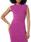 The Drop Eloisa Cap Sleeve Crop Top Haut Court, Violet Sauvage, M
