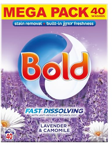 Bold 2in1 Washing Powder Lavender & Camomile 40 Washes 2kg