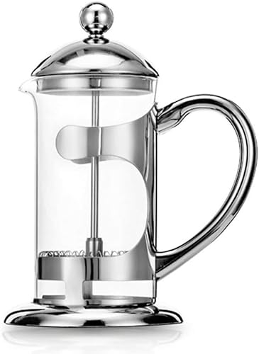 PBYVQXBR Cafetera grande, cafetera de viaje, cafetera prensa francesa, cafetera de acero inoxidable, tetera francesa casera, filtro de café Pr