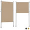 BelleMax Senkrechtmarkise Balkon außen ohne Bohren, Vertikalmarkise Balkonrollo Außenrollo Mit Kurbel, Markise für Terrasse, Sichtschutz Sonnenschutz Windschutz und Wasserfest Khaki 200x270cm