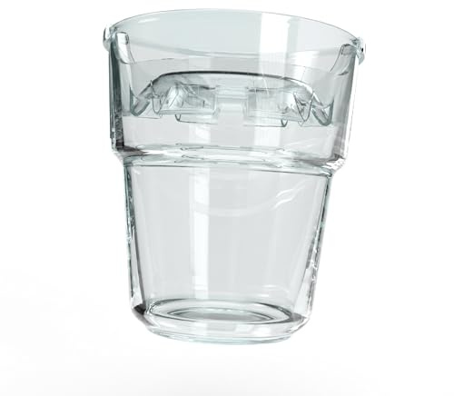 Drinksaver Trinkbecher für Senioren – reduziert Verschütten bei Zittern | Schnabeltasse-Alternative bei Dysphagie & Tremor | Ergonomischer Griff | 250 ml | 1 Stück | Tritan