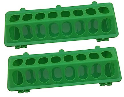 Gogogmee Vogelkäfig-futtertrog Vogelkäfig-schüssel 2er-Pack – Überlauf-futtertröge Für Vögel