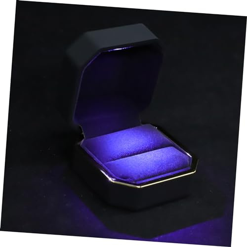 LIFKOME Stilvolle Box Mit Licht Diamant-etui Für Heiratsanträge Modische Schmuck-displaybox