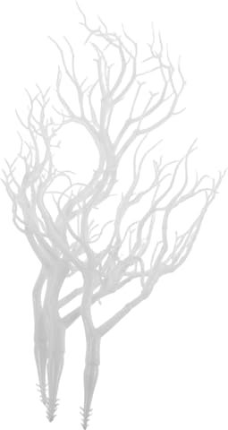 Didiseaon 4pezzi Rametti di Plastica Artificiali Secchi Decorazioni Rami di Plastica Rami di Corna Artificiali per Halloween e Natale Fai da Te Cerceggio di Corna