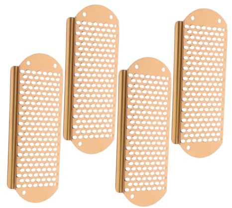 Anneome 4 Piezas tabla de frotar piedra pómez quita durezas quitadurezas foot file pomice pelar los pies herramienta de pedicura de pies raspador de pies inoxidable Acero inoxidable