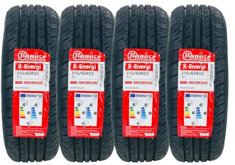BANOZE X-Energi 195/65R15 91V Tyre – High-Performance Car Tire for Sedan & Hatchback – Fuel Efficient, Low Noise, Durable Tread – 195/65/15 Radial Tubeless Tyre (4)