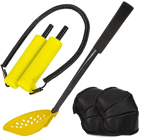 Isfiske-set isplektrum isfiske sked knäskydd kombination för isfiske