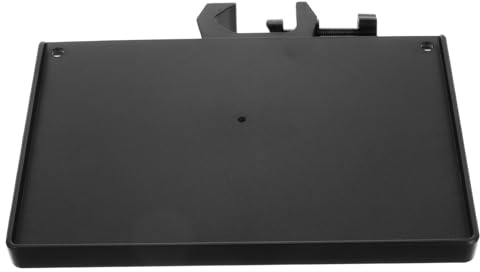 GALPADA Notenständer Tablett aus Schwarzem Kunststoff Mikrofonständer Ablage für Konzert und Kleine Bereiche Portable Mikrofonhalterung mit Praktischem Stauraum Minimalistisches