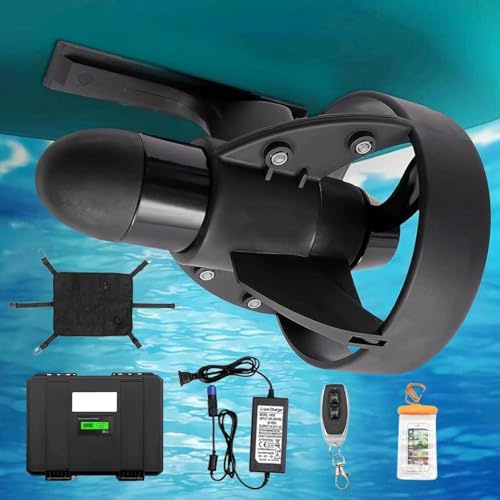 Battery Electric Fin for Stand up Paddle Board, Electric Motorized Surfboard, Surf & Sup Fin Battery Electric Fin Stand up Paddle Board Motor Surf Board, 12V Rechargable Jet Powered Surfboard Kit 216W