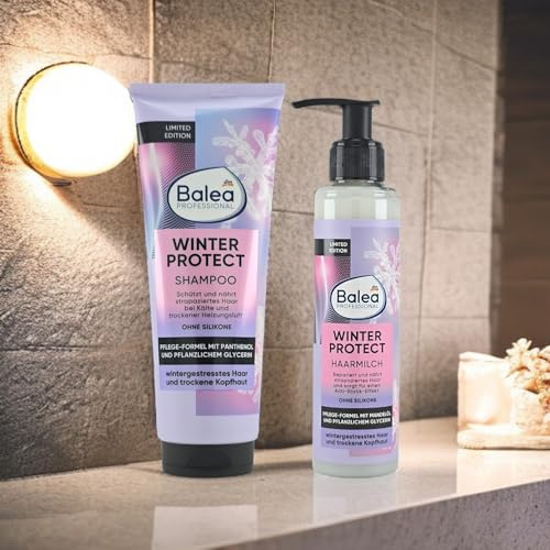 Winter Protect hårvårdsset (schampo 250 ml & hårmjölk 150 ml) | begränsad utgåva | vård för vinterstressat hår och torr hårbotten | antistatisk effekt, utan silikoner