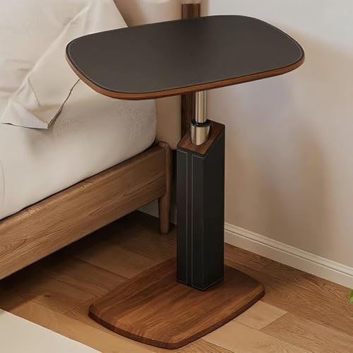 Justerbar höjd C-format sidobord 360° svängbart TV-brickbord för soffa och sängMångsidigt laptopbord för små utrymmen Perfekt för vardagsrum och sovrum