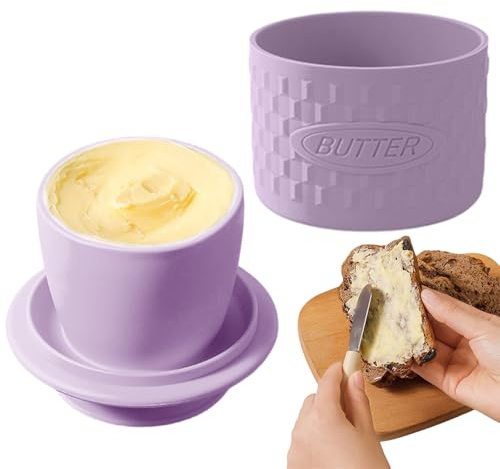 Pot À Beurre Française - Récipient À Couvercle En Silicone | Pot À Beurre En Terre Cuite,Pour Pâtissiers Cuisiniers À Domicile Intérieur Cadeau De Maison Pâques Noël