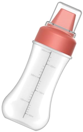 Yctze Bouteille de Sauce à 5 Trous de 350 Ml, Bouteille à Presser en Plastique pour Ketchup, Distributeur de Condiments Réglable pour la Cuisine, Idéal pour les Condiments et les Vinaigrettes