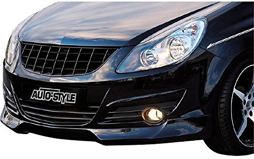 AutoStyle Grill ohne Markenemblem passgenau | kompatibel mit Opel Corsa D 2006-2010