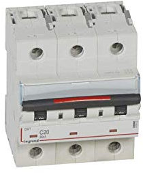 Disjoncteur DX³ 36kA - 3P 400V~ - 20A - courbe C - 4,5 modules