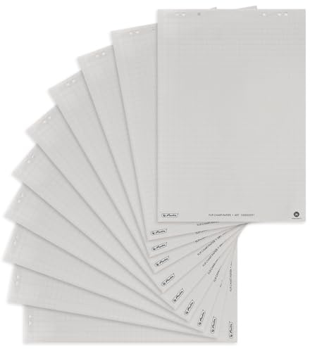 Landre Recycling 100050591-10 Bloques de papel para rotafolio, 20 hojas, 68 x 99 cm, 80 g/m²