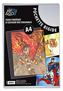 ART&GO – Transparente Hartschale, zum Aufbewahren, Schützen und Präsentieren Ihrer Sammlerdokumente, Illustrationen und Zeichnungen, pH-neutral, Format A4