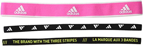 adidas GJ8301 3PP HEADBAN NEW Head band unisex-adult screaming pink/acid yellow/white OSFM