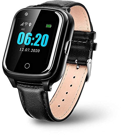 VIDIMENSIO - Lifeguard-II 4G LTE - (Basic Version) - GPS Smartwatch Uhr mit SOS-Notruf und Telefon-Funktion - Ortung per GPS/WiFi, wasserdicht, die Uhr/App/Anleitung/Support auf deutsch